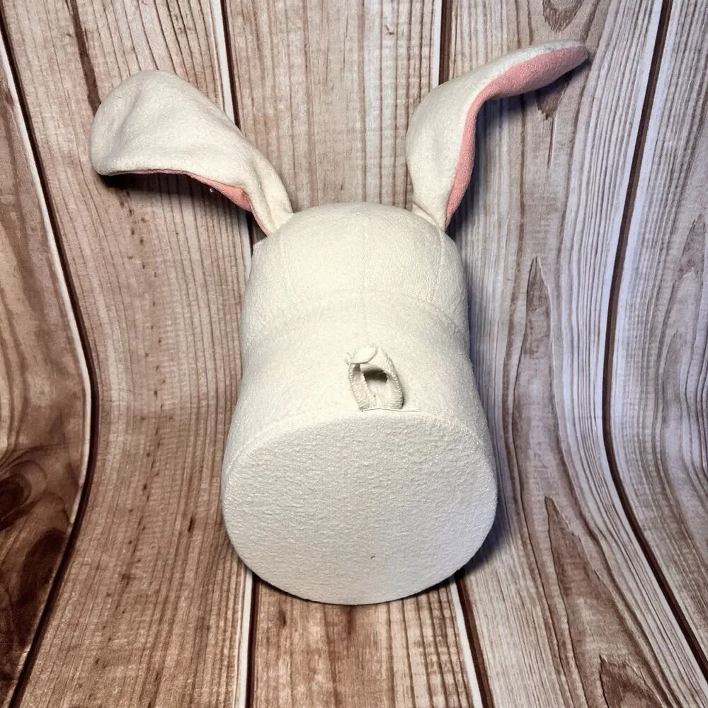 Plush Rabbit Head Wall Mount Target Pillowfort White Faux Bunny Wall Decor VGOOD